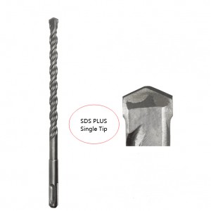 Carbide Single Tip Long SDS Plus Hammer Drill Bit for Concrete Stone Wall Tool