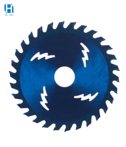 4 ” 5 ” Cutting Solid Wood Block Plastic Products Carpentry Work TCT Circular Blue Saw Blade