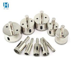 6mm-50mm Diamond Crown Core Drill Bit Hole Saw Set for Tile Marble Glass Ceramic Otwornice diamentowe