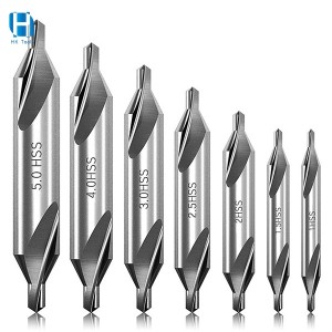 7 Pcs 60-Degree Angle Centre Drill Bits Set for Metalworking