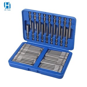 50PCS 75mm Crv Hex Pz2 Ph2 Torx Screwdriver Bit Set