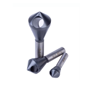 HSS Co 90 Degree 0 Flute Round Shank Countersink Drill Bit for Chamferring Holes