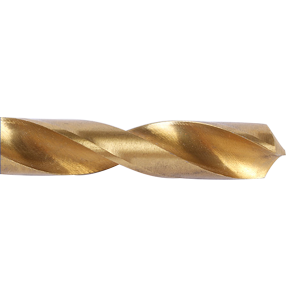 HSS6542 Straight Shank Twist Drill Bits Titanium Coated For Metal Plastic