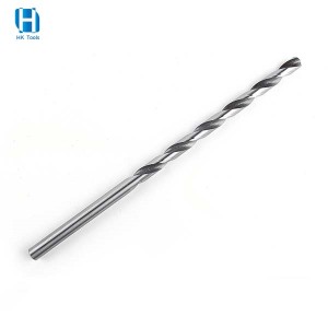 DIN340 High Speed Steel Long Straight Shank Drill Bit HSS4341 For Metal Fast Drilling