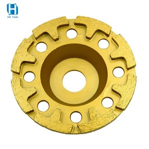 125mm 5inch T Type Segment Diamond Grinding Wheel For Granite Marble Concrete Stone Floor