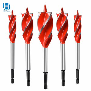 HSS Four Flutes Hex Shank Auger Wood Drill Bits