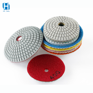 100mm 4Inch Diamond Polishing Pads For Concave Marble Quartz Granite