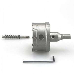 Wholesale 12-100mm TCT Hole Saw Tungsten Carbide Tip Core Drill Bit Cutter For Metal Stainless Steel