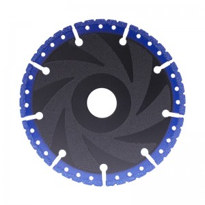 4-9” Vacuum Brazed Multi Purpose Diamond Cutting Disc Saw Blade For Steel Pipe Stone Concrete