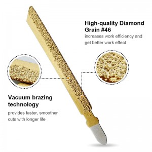 100mm Brazed Diamond Jig Saw Blades For Tile Ceramic Brick Granite Marble