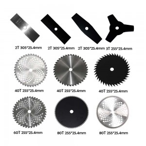 Hot Sale Brush Cutter Blade 3 Tooth Manganese Steel Lawn Mower Grass Cutter Blade Accessories For Edging and Trimming Weeds