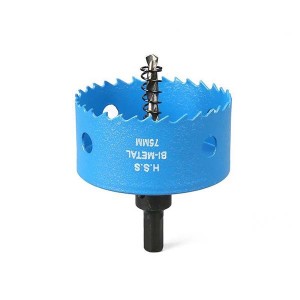 M42 Bimetallic Hole Opener Blue Coated Hole Saw For Gypsum Woodworking