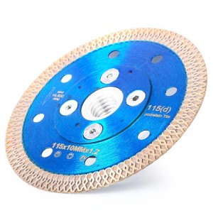 Diamond Saw Blade With Flange 5/8″-11 Hot Pressed Cutting Disc For Porcelain Tile