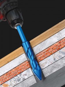Tilted Eccentric Drill Bits Hex Shank Triangular Drill Bit Ceramic Glass Common Brick