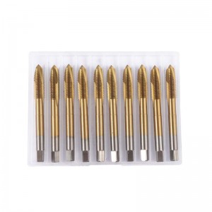 M8 HSS Titanium Coated Spiral Pointed Machine Taps Threading Tools For CNC Machine