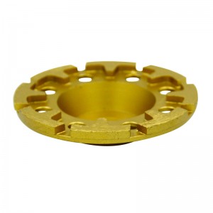 125mm 5inch T Type Segment Diamond Grinding Wheel For Granite Marble Concrete Stone Floor