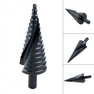 1PCS 4-32MM HSS Spiral Groove Step Drill Bit Titanium Nitride