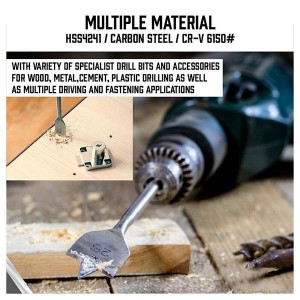 246pcs Tool Set Woodworking Spade HSS Titanium Twist Drill Bits Countersink Screwdriver Hole Saws Drill Bit Set