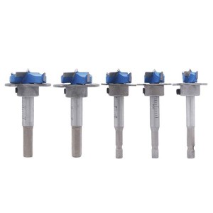 5PCS Adjustable Woodworking Forstner Drill Bit Set 15-35mm For Wood Hinge Boring