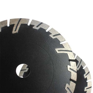 Diamond Saw Blade T Segmented Dry Protective Teeth For Granite Stone Concrete Cutting