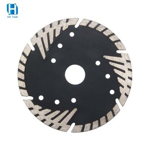 115mm Sintered Turbo Diamond Saw Blade With Protective Teeth For Marble Cutting