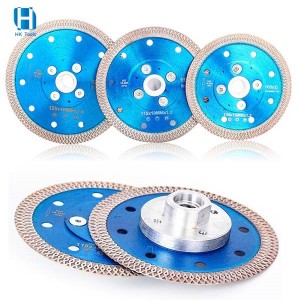 Diamond Saw Blade With Flange 5/8″-11 Hot Pressed Cutting Disc For Porcelain Tile