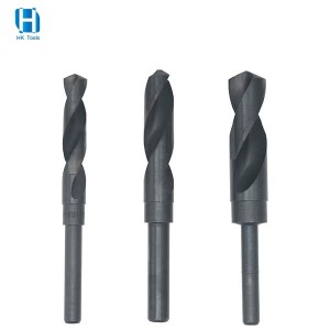 High Speed Steel Black 1/2″Reduced Shank Twist Drill Bit For Metal Wood