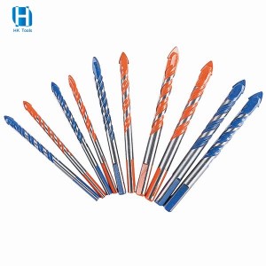 Multifunctional Drill Bits For Masonry Triangle Shank Drill Bit Tungsten Carbide Glass Drill Bit Set