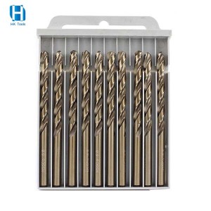 High Speed Steel Cobalt Containing Twist Drill Bit 1-13mm For Stainless Steel