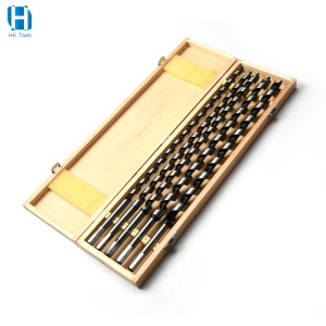 6PCS Extra Long Auger Drill Bit Set For Woodworking Deep Hole Drilling