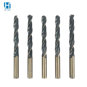 HSS-R 4341 Roll Forged Twist Drill Bit Black&Yellow For Metal Plastic