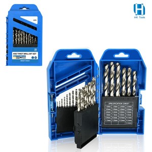 DIN338 Bright Finish HSS4341 Twist Drill Bit Set 25PCS 1-10mm For Efficiency Drilling