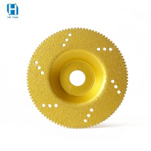 100mm Vacuum Brazed Abrasive Diamond Cup Cutting Grinding Wheel Disc for Quartz Marble Granite Tile