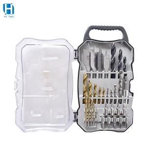 31PCS Drill Bit Set Woodworking Home Drilling Tools Twist Drill Bit Flat Drill