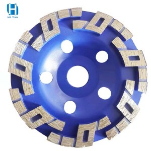 Customized 5 Inch 125mm Diamond Cup Grinding Wheel Heterotype Grinding Discs For Marble Granite Floor