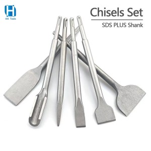 6PCS SDS Plus Shank Chisels Set Impact Drill Bit For Concrete Brick