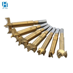 7PCS Titanium Coated Woodworking Forstner Drill Bits 12-35mm