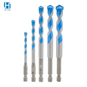 Quick Change Hex Shank R Flute Carbide Tipped Masonry Drill Bit For Concrete Brick Masonry Drilling