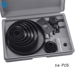 16PCS Hole Saw Set Woodworking Tools For Wood Plastics