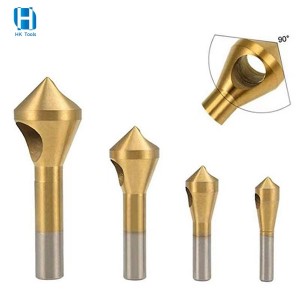 90 Degree Countersink Drill Bit 4PCS Deburring External Chamfer Tool For Wood