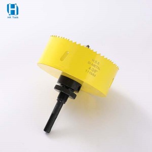 M42 HSS Bi-metal Hole Saw With Arbor 4-3/8″ 111mm For Wood Plastic