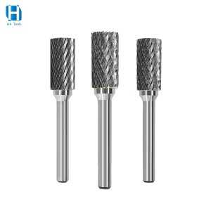 Cylindrical Rotary Burr Cutter Tungsten Carbide Burr Bit