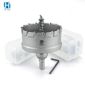 Wholesale 12-100mm TCT Hole Saw Tungsten Carbide Tip Core Drill Bit Cutter For Metal Stainless Steel