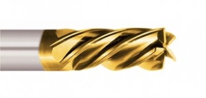 TiN coating end mill
