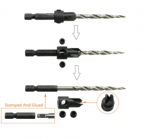 More Popular,Highly Recommend Hex Shank 4 Flute Tapered HSS Wood Countersink Drill Bit For Wood Screw