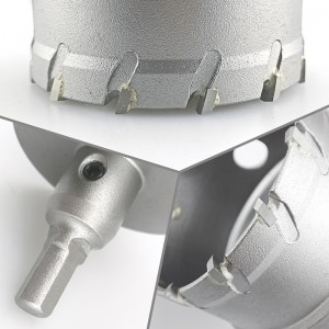Wholesale 12-100mm TCT Hole Saw Tungsten Carbide Tip Core Drill Bit Cutter For Metal Stainless Steel