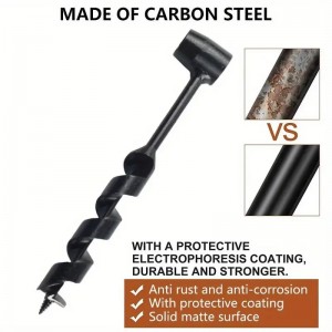 Outdoor Survival Tool Wood Auger Drill Manual Hand Auger Wrench For Bushcraft Settlers