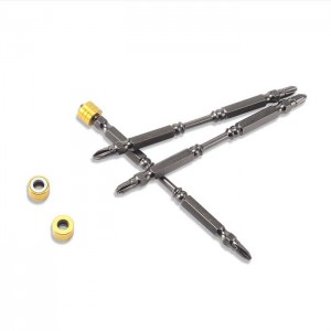 1/4″ Hex Shank 65mm Anti-slip Double Ended Phillips Screwdriver Bit With Magnetic Coil