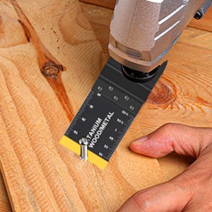 16pcs Titanium Coated Oscillating Saw Blades Set Multi-Size Universal Fit For Wood, Plastic & Metal Cutting