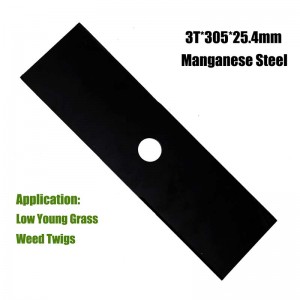 Hot Sale Brush Cutter Blade 3 Tooth Manganese Steel Lawn Mower Grass Cutter Blade Accessories For Edging and Trimming Weeds